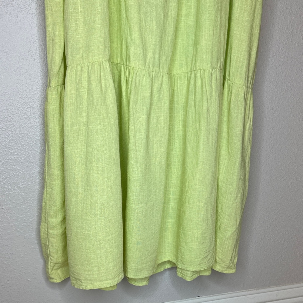 Greylin Cutout Midi A Line Dress Celery Green - Large - Picture 8 of 17